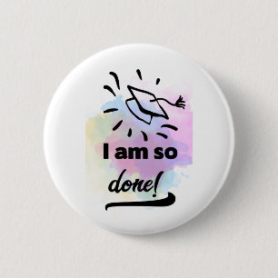 Goed gedaan Afstudeerder Ronde Button 5,7 Cm