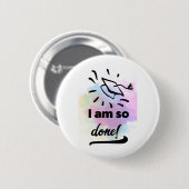 Goed gedaan Afstudeerder Ronde Button 5,7 Cm (Voorkant /achterkant)