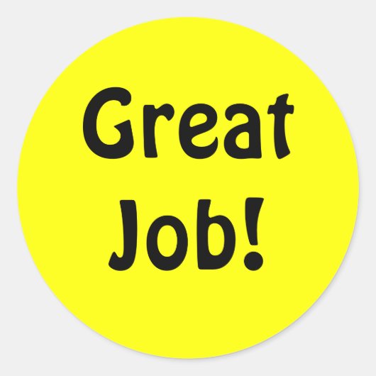 Goed gedaan! BELONING STICKER (Voorkant)