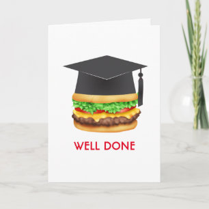 Goed gedaan Burger Gefeliciteerd Afstuderen Kaart
