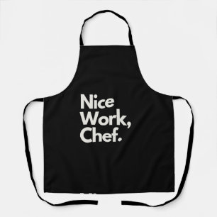 'Goed gedaan, Chef' Leuk en bemoedigend grappig Schort