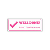 "GOED GEDAAN!" Feedback Rubberstempel Zelfinktende Stempel (Design)