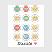 Goed gedaan, goed werk, goed bezig sticker (Vel)