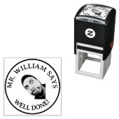 Goed gedaan leraar foto zelfinktende stempel (In situ)