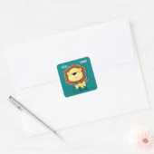 Goed gedaan! [Naam kind invoegen] Vierkante sticke Sticker (Envelop)