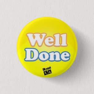 Goed gedaan ronde button 3,2 cm