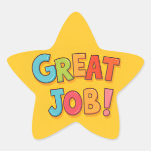 Goed gedaan! ster sticker