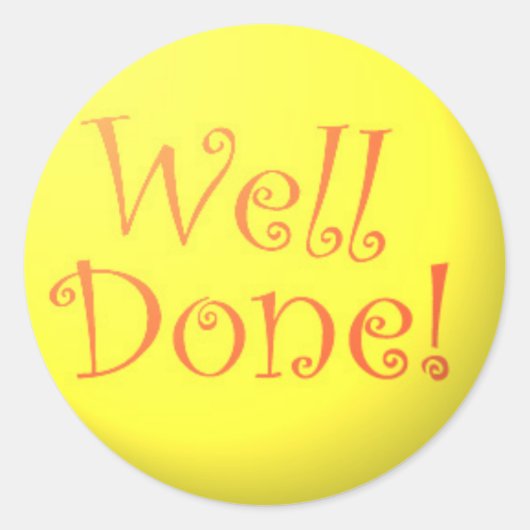 Goed gedaan! stickers (Voorkant)