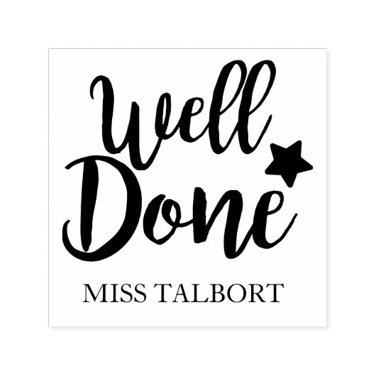 Goed gedaan Teacher stempel (Design)