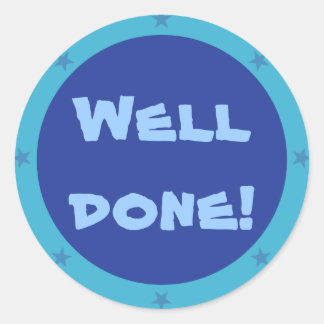 Goed gedaan! - Teacher sticker serie (blauw 1)