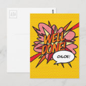 GOED GEDAN Fun Retro Stripboek Pop Art Briefkaart (Voorkant / Achterkant)