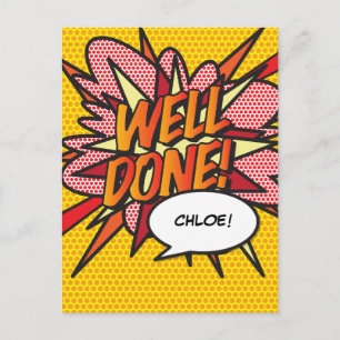 GOED GEDAN Leuk Retro Stripboek Pop Art Briefkaart