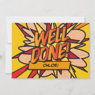 GOED GEDAN Name Fun Retro Stripboek Pop Art Kaart