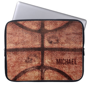 Goed gedragen basketbal textuur laptop hoesje sleeve