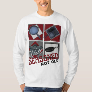 Goed gekruid gietijzer niet oud t-shirt