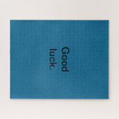 Goed gelachen of je woorden Puzzle Blue Black Legpuzzel (Horizontaal)