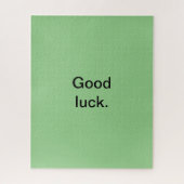 Goed gelachen of je woorden Puzzle Green Black Legpuzzel (Verticaal)