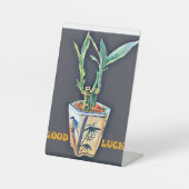 Goed geleend reclamebord met voetstuk (Voorkant)