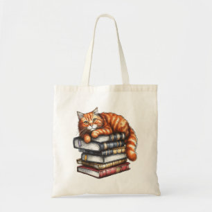Goed gelezen tabby kat; boek worm geschenken tote bag