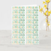 Goed geluk en geluk kaart (Gele Bloem)