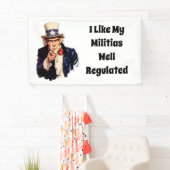 Goed gereguleerde milities spandoek (Insitu)