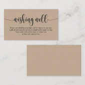 Goed gestreden, modern script, bruine kraft informatiekaartje (Voorkant / Achterkant)