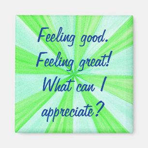 Goed gevoel, geweldig gevoel, bevestigingsmagneten magneet