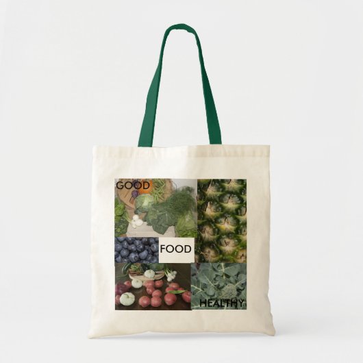 Goed gezond voedsel tote bag (Voorkant)