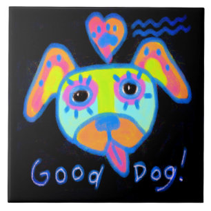 Goed Honden Abstract Kunst Tegels Tegeltje