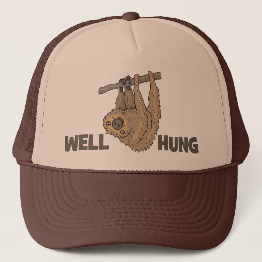 Goed Hung Sloth Trucker Hat Pet (Voorkant)