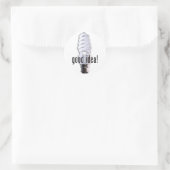 Goed idee ronde sticker (Tas)
