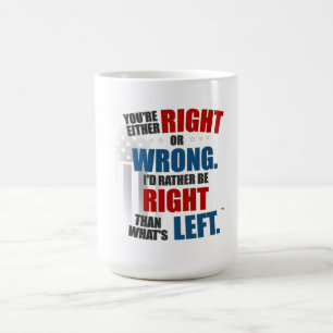Goed is wat goed is, fout is wat links is koffiemok