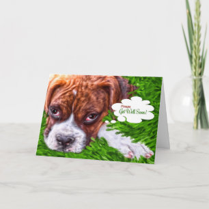 Goed Kaart Boxer Puppy Painting