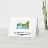 Goed Kaart met Sailboat (Achterkant)