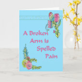 Goed Kaart voor een gebroken arm (Gele Bloem)