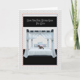 Goed Kaart voor kat op vier Posters beddengoed