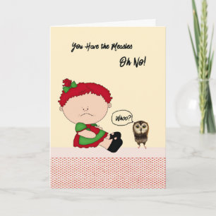 Goed Kaart voor kinderen met mazelen