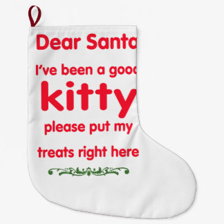 goed kat grote kerstsok