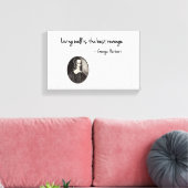 Goed leven is de beste wraak - George Herbert Canvas Afdruk (Insitu (Woonkamer))