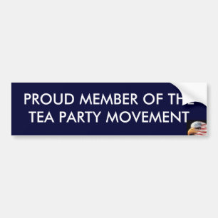 GOED LID VAN HET VERKEER VAN DE TEA PARTIJ BUMPERSTICKER