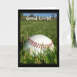 Goed Luck Baseball wenskaart Kaart