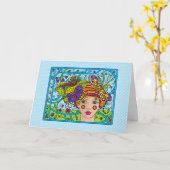 Goed Luck_Greeting Kaart (Gele Bloem)