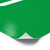 Goed Luck, groen wit Perfect Poster (Hoek)