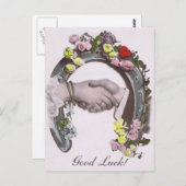 Goed Luck  Hoefijzer Briefkaart (Voorkant / Achterkant)
