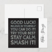 Goed Luck Quote voor aangepast Briefkaart school (Voorkant / Achterkant)