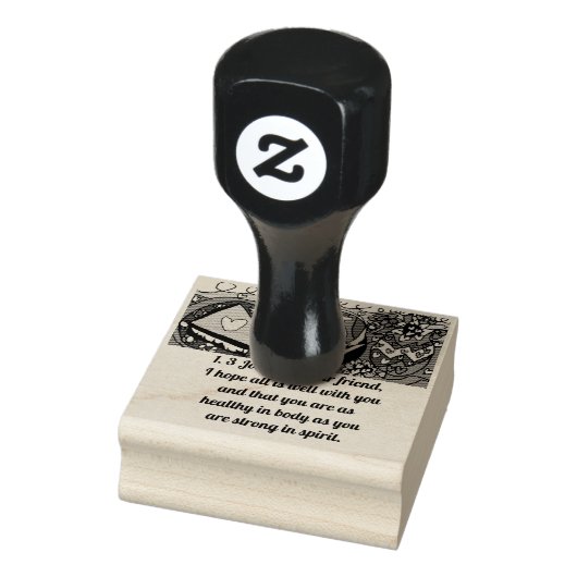 Goed lunchen 	rubberstempel (Stempel)
