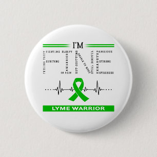 Goed Lyme Warrior Ronde Button 5,7 Cm
