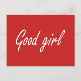 Goed meisje  briefkaart