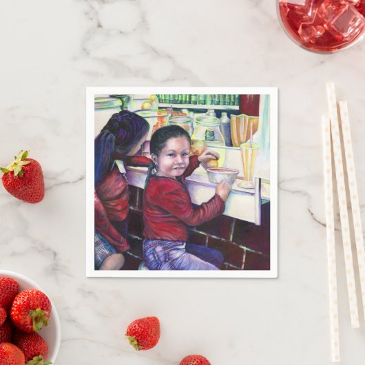 Goed meisje krijgt Ice Cream, Mexico Servetten (Insitu)