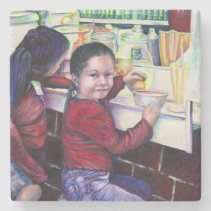 Goed meisje krijgt Ice Cream, Mexico Stenen Onderzetter
